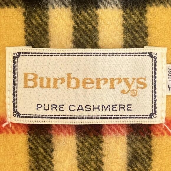 Auth Burberry's - Dark yellow Multi Cashmere Scarf - Picture 5 of 5